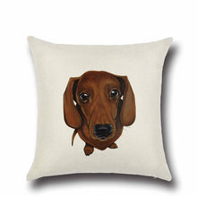 Load image into Gallery viewer, Simple Corgi Love Cushion Cover-Cushion Cover-Corgi, Cushion Cover, Dogs, Home Decor-Dachshund-13