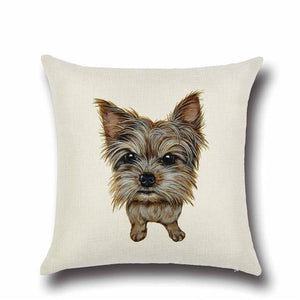 Simple Doggo Love Cushion CoversHome DecorYorkshire Terrier / Yorkie - Option 1