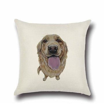 Simple Golden Retriever Love Cushion Cover Home Decor Riancy Golden Retriever Option 1 157844 360x
