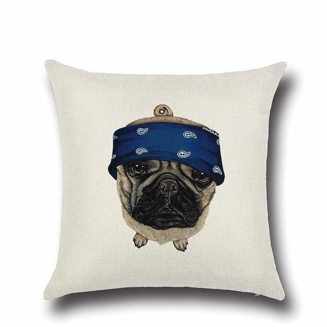 Simple Pug Love Cushion CoverHome DecorPug