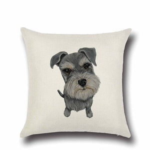 Simple Rottweiler Love Cushion Cover-Cushion Cover-Cushion Cover, Dogs, Home Decor, Rottweiler-Schnauzer-25