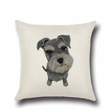 Simple Whippet Love Cushion CoverHome DecorSchnauzer