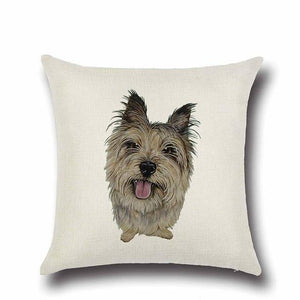 Simple Whippet Love Cushion CoverHome DecorYorkshire Terrier / Yorkie - Option 2