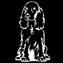 Load image into Gallery viewer, Sitting Cocker Spaniel Vinyl Car Stickers-Car Accessories-Car Accessories, Car Sticker, Cocker Spaniel, Dogs-White-1 pc-2