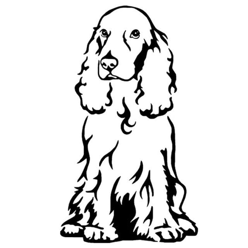 Cocker spaniel deals car stickers