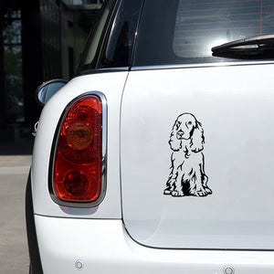 Sitting Cocker Spaniel Vinyl Car Stickers-Car Accessories-Car Accessories, Car Sticker, Cocker Spaniel, Dogs-4