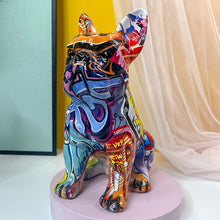 Load image into Gallery viewer, Sitting French Bulldog Design Multicolor Large Resin Statues-Home Decor-Dogs, French Bulldog, Home Decor, Statue-Medium-Blend A-2
