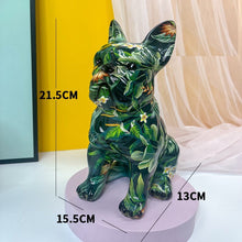 Load image into Gallery viewer, Sitting French Bulldog Design Multicolor Large Resin Statues-Home Decor-Dogs, French Bulldog, Home Decor, Statue-Medium-Blend C-9