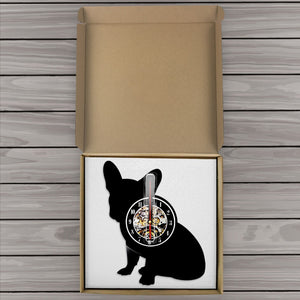 Sitting French Bulldog Love Wall Clock-Home Decor-Dogs, French Bulldog, Home Decor, Wall Clock-9