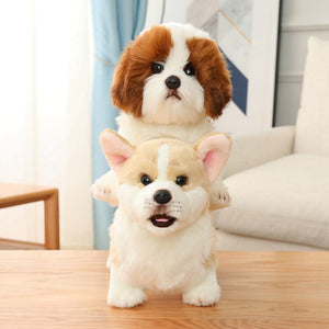 Sitting Lifelike Dog Stuffed Animal Plush Toys-Soft Toy-Dogs, Home Decor, Soft Toy, Stuffed Animal-7