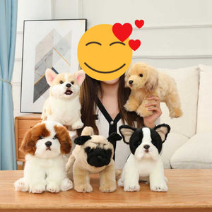 Sitting Lifelike Dog Stuffed Animal Plush Toys-Soft Toy-Dogs, Home Decor, Soft Toy, Stuffed Animal-1