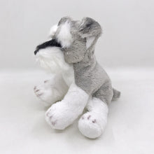 Load image into Gallery viewer, image of an adorable schnauzer stuffed animal plush toy - side view