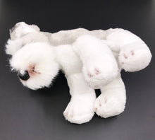Load image into Gallery viewer, image of an adorable schnauzer stuffed animal plush toy - side view