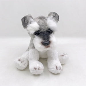 image of an adorable schnauzer stuffed animal plush toy