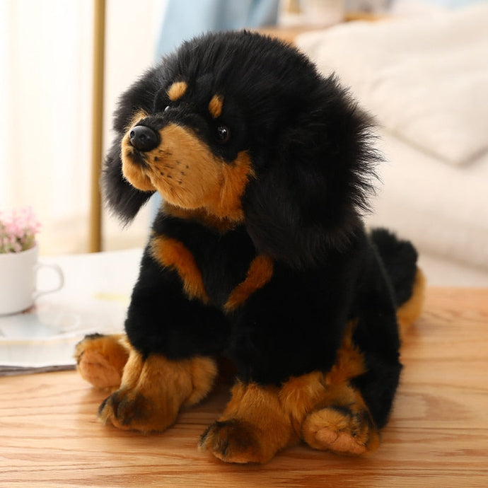 Sitting Tibetan Mastiff Stuffed Animal Plush Toy-Soft Toy-Dogs, Home Decor, Stuffed Animal, Tibetan Mastiff-1