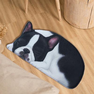 Sleeping Beagle Floor RugMatBulldogSmall