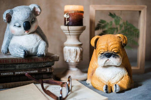 Sleeping English Bulldog Garden Statue-Home Decor-Dogs, English Bulldog, Home Decor, Statue-12