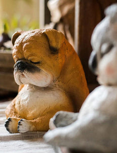 Sleeping English Bulldog Garden Statue-Home Decor-Dogs, English Bulldog, Home Decor, Statue-9