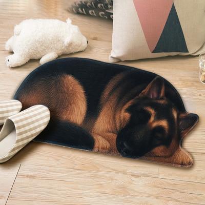 Cutest German Shepherd Floor Rug