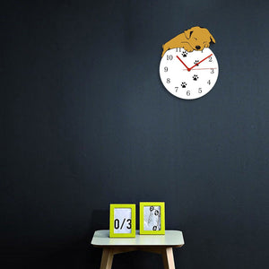 Sleeping Labrador Love Wall Clock-Home Decor-Dogs, Home Decor, Labrador, Wall Clock-5