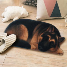 Load image into Gallery viewer, 3D Sleeping Dog Shape Floor Mat Mat iLoveMy.Pet German Sheoherd 2.8 x 1.3 feet 