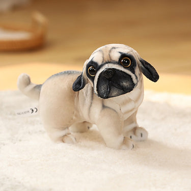 Small Lifelike Pug Stuffed Animal Plush Toy