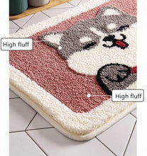 Load image into Gallery viewer, Smiling and Fluffy Boston Terrier Bathroom Rug-Home Decor-Bathroom Decor, Boston Terrier, Dogs, Home Decor-11