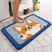 Smiling and Fluffy Shiba Inu Bathroom Rug-Home Decor-Bathroom Decor, Dogs, Home Decor, Shiba Inu-16