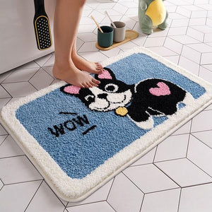 Smiling and Fluffy Shiba Inu Bathroom Rug-Home Decor-Bathroom Decor, Dogs, Home Decor, Shiba Inu-Boston Terrier-Large-8