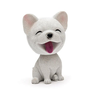 Smiling Dogs Resin Bobble HeadsCarFrench Bulldog