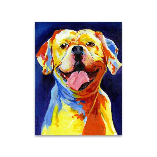 Smiling Labrador Love Canvas Print Poster-Home Decor-Dogs, Home Decor, Labrador, Poster-28” x 36” inches or 70 x 90 cm-2