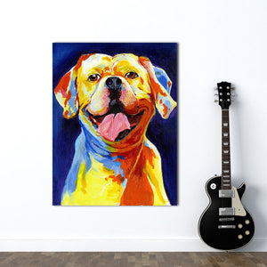 Smiling Labrador Love Canvas Print Poster-Home Decor-Dogs, Home Decor, Labrador, Poster-3