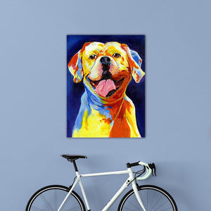 Smiling Labrador Love Canvas Print Poster-Home Decor-Dogs, Home Decor, Labrador, Poster-8