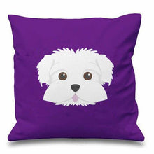 Load image into Gallery viewer, Smiling Maltese Multicolor Cushion CoversCushion Cover