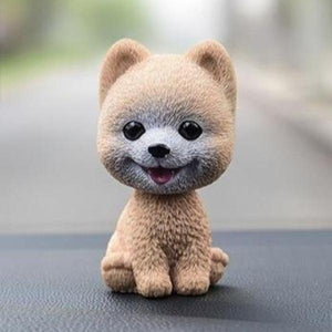 Smiling Pomeranian Resin Bobble HeadCar AccessoriesPomeranian