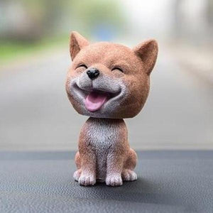Smiling Pomeranian Resin Bobble HeadCar AccessoriesShiba Inu