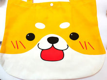 Load image into Gallery viewer, Smiling Shiba Inu Love Canvas Handbag-Accessories-Accessories, Bags, Dogs, Shiba Inu-6