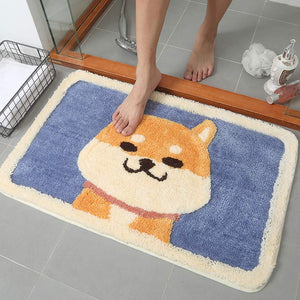 Softest and Super-Absorbent Shiba Inu Bathroom Mat-Home Decor-Bathroom Decor, Dogs, Home Decor, Shiba Inu-Shiba Inu-Large-1