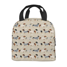 Load image into Gallery viewer, Image of a weiner dog lunch bag