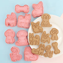 Load image into Gallery viewer, Image of super cute dog cookie cutters in 8 different breed designs