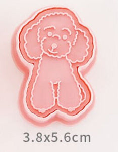 Image of a super cute poodle cookie cutter