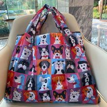 Load image into Gallery viewer, Some of the Dogs I Love Large Shopping Bag-Accessories-Accessories, Bags, Beagle, Boston Terrier, Bull Terrier, Corgi, Dalmatian, Dogs, Schnauzer, West Highland Terrier-12