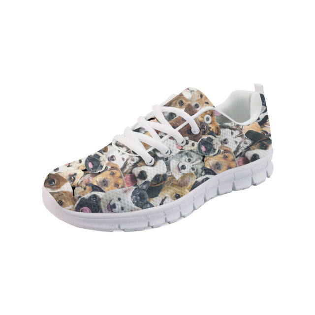 Some of the Dogs I Love Women's Sneakers-Footwear-Alaskan Malamute, Corgi, Dogs, Footwear, French Bulldog, Labrador, Pug, Samoyed, Shiba Inu, Shoes, Siberian Husky-Some of the Dogs I Love-4-1