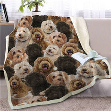 Load image into Gallery viewer, Some of the English Bulldogs I Love Warm Blanket - Series 1-Home Decor-Blankets, Dogs, English Bulldog, Home Decor-Labradoodle-Medium-12