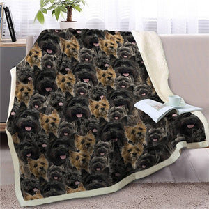 Some of the English Bulldogs I Love Warm Blanket - Series 1-Home Decor-Blankets, Dogs, English Bulldog, Home Decor-Yorkshire Terrier-Medium-17
