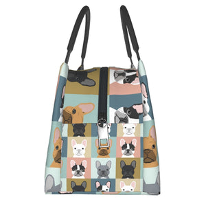 Some of the French Bulldogs I Love Insulated Lunch Bag-Accessories-Accessories, Bags, Dogs, French Bulldog, Lunch Bags-3