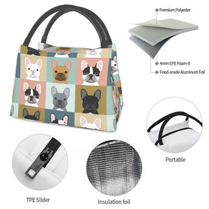 Some of the French Bulldogs I Love Insulated Lunch Bag-Accessories-Accessories, Bags, Dogs, French Bulldog, Lunch Bags-7