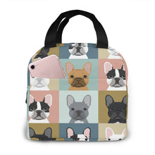 Load image into Gallery viewer, Some of the French Bulldogs I Love Insulated Lunch Bag with Exterior Pocket-Accessories-Accessories, Bags, Dogs, French Bulldog, Lunch Bags-6