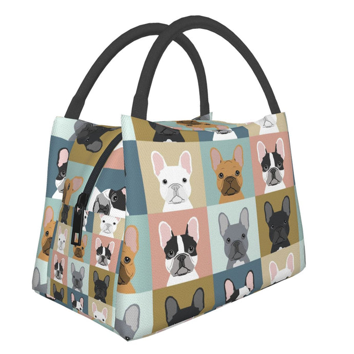 Some of the French Bulldogs I Love Insulated Lunch Bag-Accessories-Accessories, Bags, Dogs, French Bulldog, Lunch Bags-1