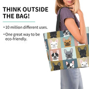 Some of the French Bulldogs I Love Large Shoulder Bag-Accessories-Accessories, Bags, Dogs, French Bulldog-11